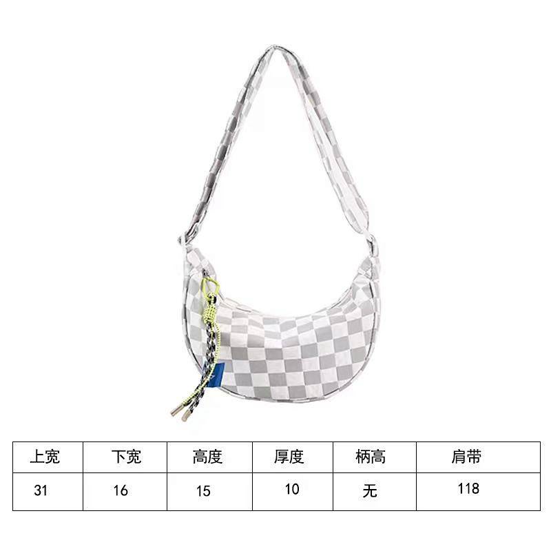 Summer Summer Casual Canvas Bag Large Capacity Crossbody Dumpling Bag High-Grade Niche Small Bag Female 2022 New dJRz