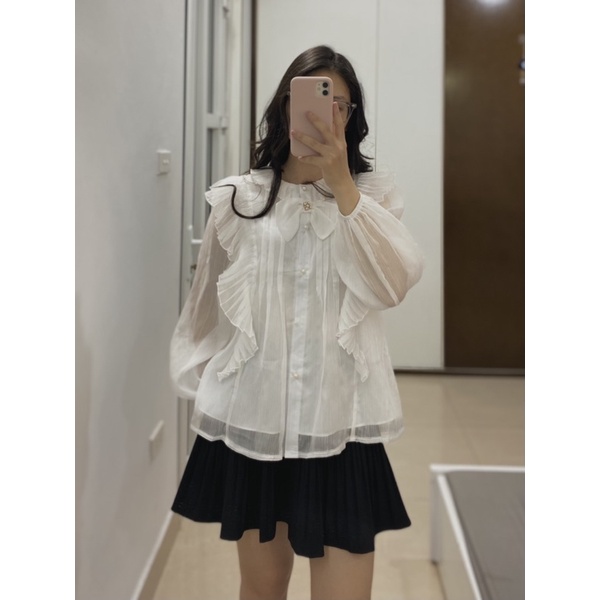 Áo sơ mi voan - ảnh thật shop chụp