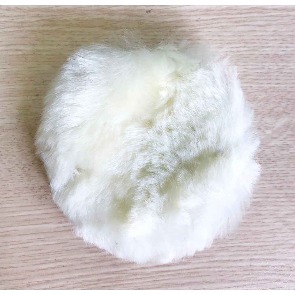 Miếng phớt lông cừu đánh bóng xe đường kính 100-125-175mm (không kèm đế dán)