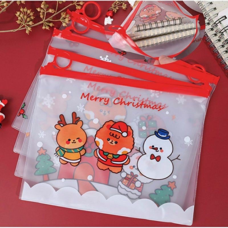Túi zip dẻo noel