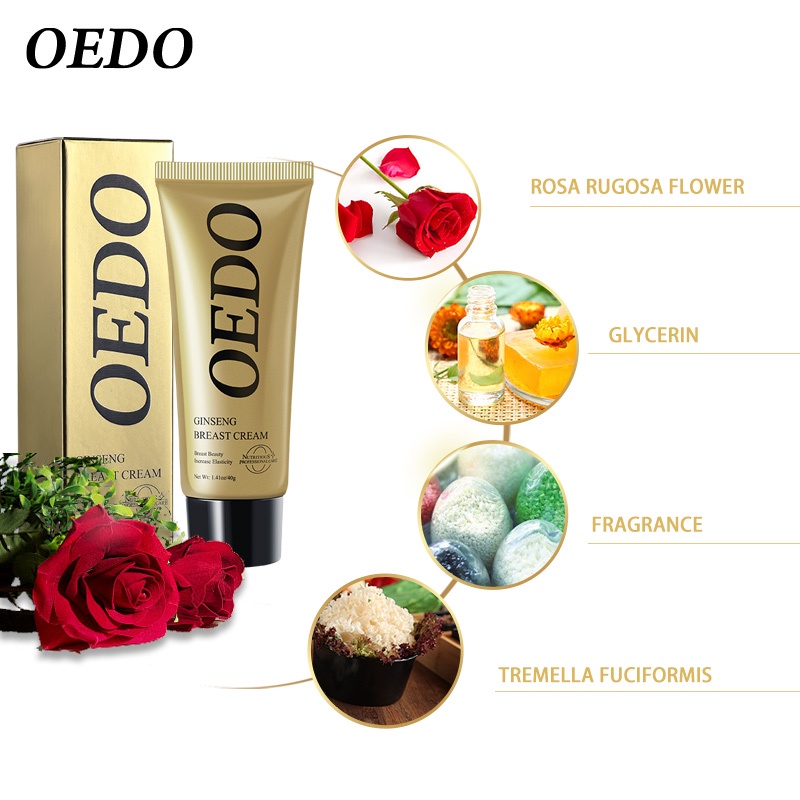Gói 2PCS Kem Nâng Ngực OEDO Chiết Xuất Nhân Sâm