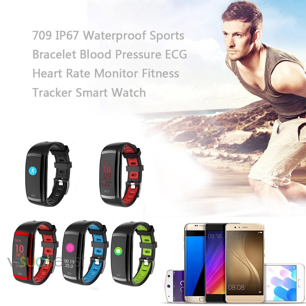 [sthouse]CD09 Bluetooth IP67 Waterproof Heart Rate Blood Pressure Monitor Smart Band-208239