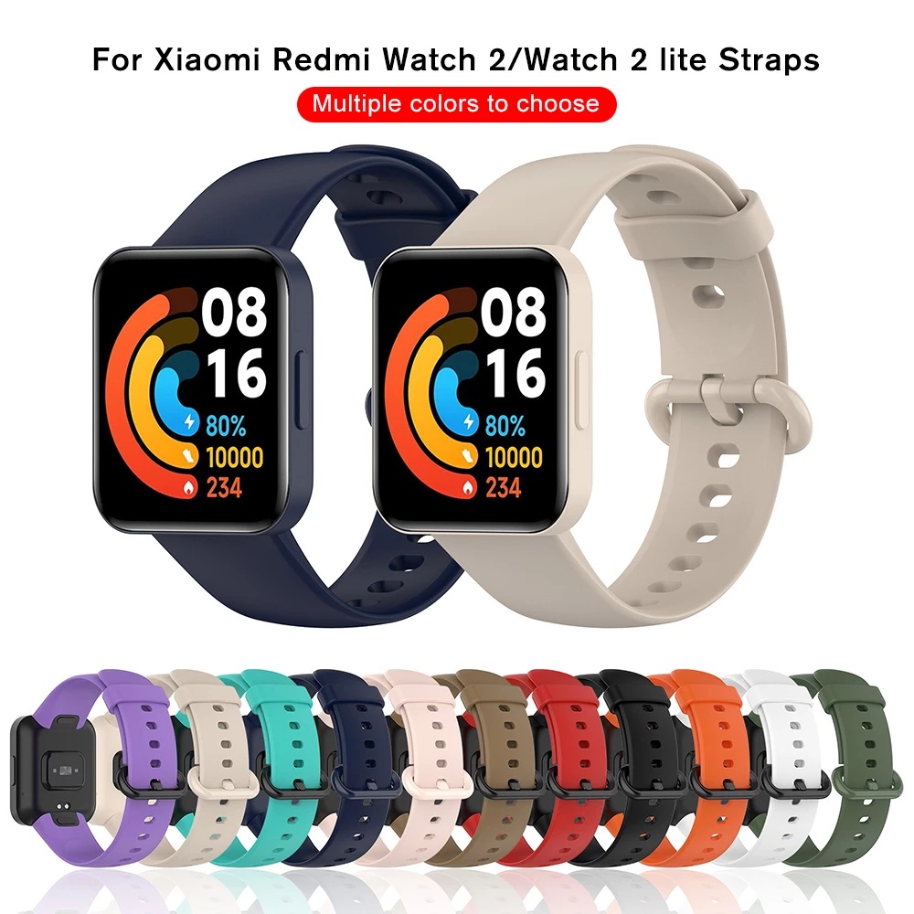 Redmi Watch 2 Lite Dây đeo thay thế bằng silicone màu trơn dành cho đồng hồ thông minh Xiaomi Mi Watch 2 Lite