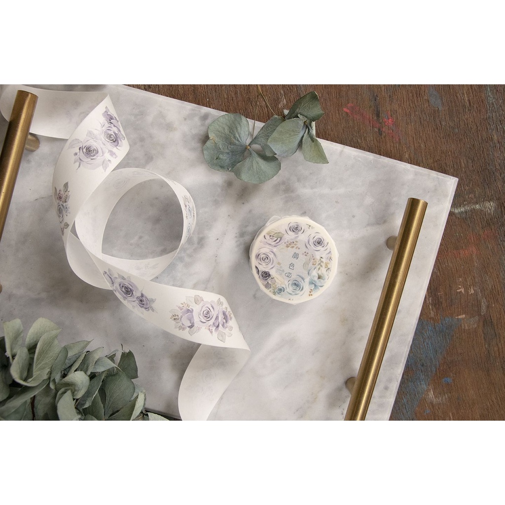 Sâu Nery - Băng dán trang trí washi tape hoa hồng nhỏ by Loi Design