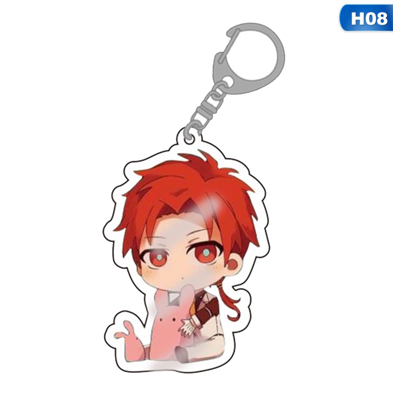 Anime Tate No Yuusha No Nariagari Raphtalia Fillo Cute Double Side Acrylic Keychain Cartoon Figure Pendants Key Rings