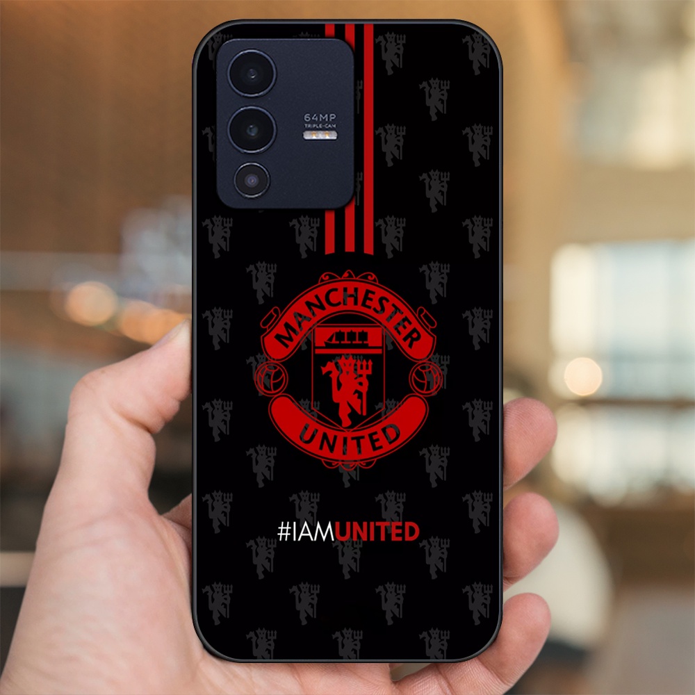 Ốp lưng Vivo V23 5G viền đen in hình MU Manchester United