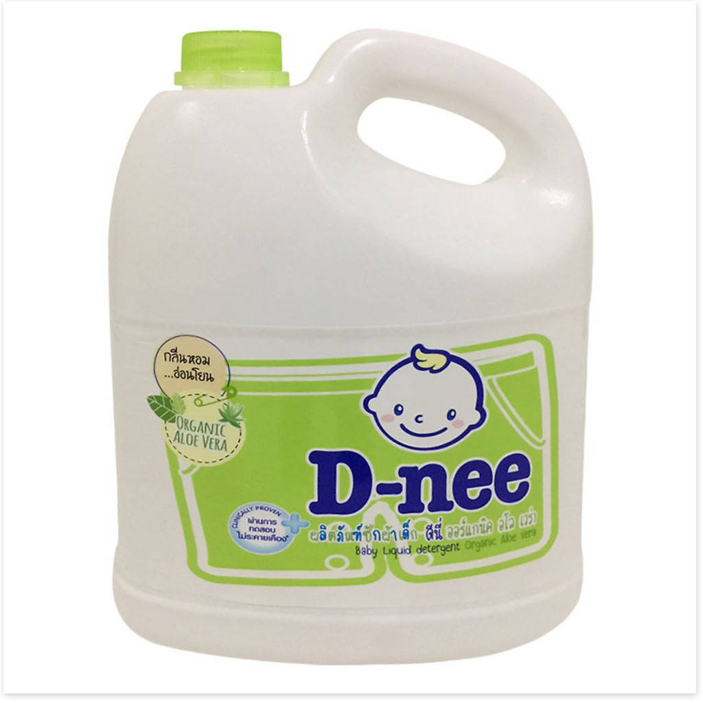 Dung Dịch Giặt Quần Áo Cho Bé D-Nee - Chai 3000ml (Xanh lá)