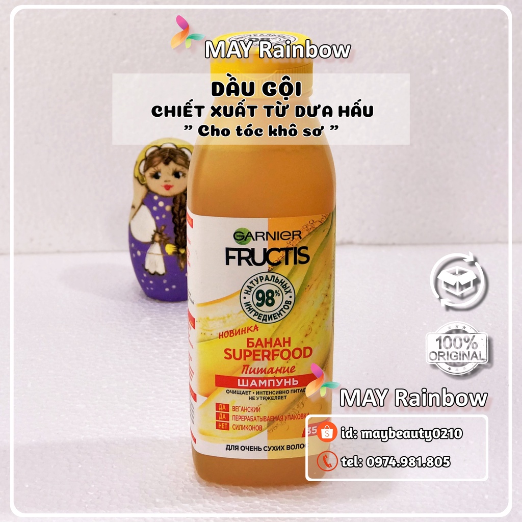 Dầu gội dầu xả Garnier Fructis Hair Superfood