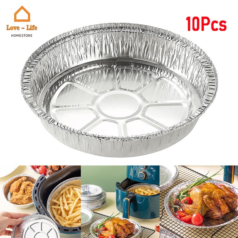 Bộ 10 Chảo Chiên Không Khí Kích Thước 6/7/8 Inch Chịu Nhiệt Cao Tiện Dụng