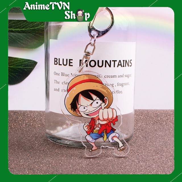 Móc khoá Mica anime One Piece - Đảo hải tặc (Loại 2 - Băng mũ rơm) - Nhựa Cứng Acrylic In 2 mặt sắc nét ( ảnh thật )