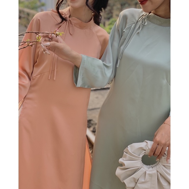 ÁO DÀI LỤA TRUYỀN THỐNG TẦM XUÂN - THANH MAI TKV158 LOLLIE STUDIO