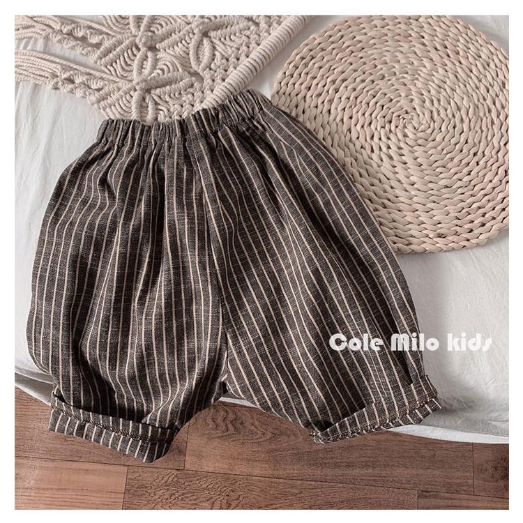 MNGRL Quần Dài Sọc Thoải Mái Thời Trang Hàn Quốc Cho Bé Gái Bé Trai