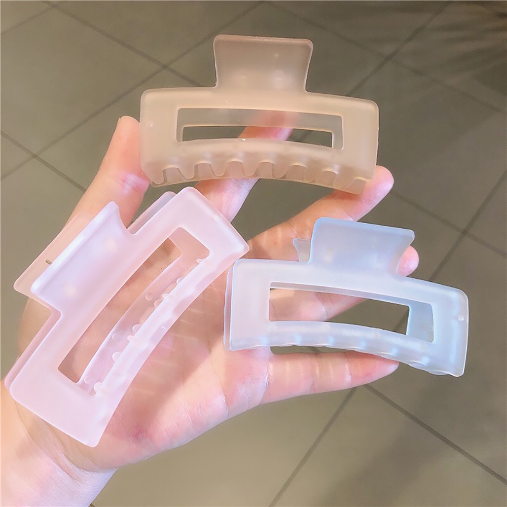 Kẹp tóc kẹp càng cua (gấp tóc) hình chữ nhật nhựa thời trang xinh xắn DTOnline TRONGNHAM