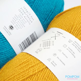 Len sợi Acrylic Paintbox Yarns Simply DK (Tông màu đậm)