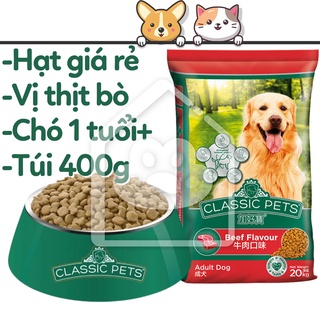 Thức ăn chó lớn Classic Pets Adult vị bò túi 400g - Bivido