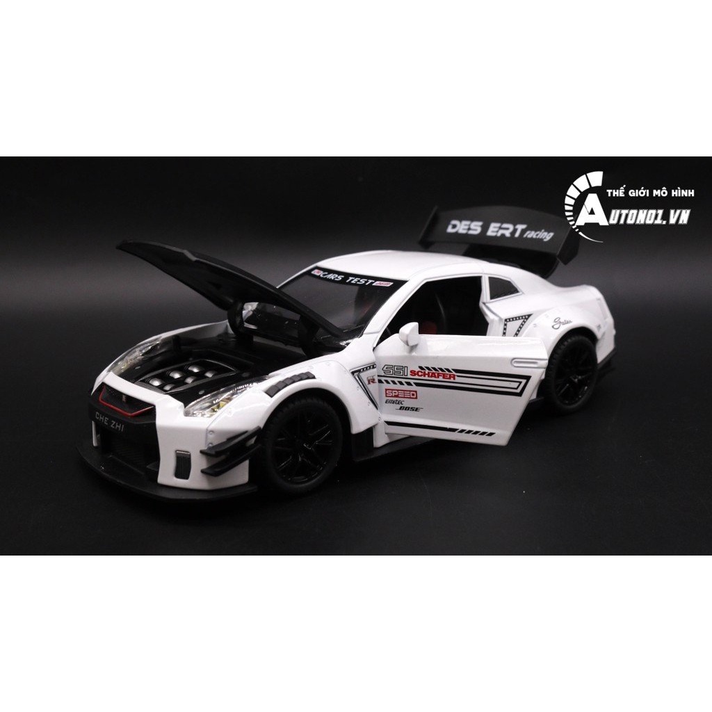 MÔ HÌNH XE NISSAN GT R35 WHITE 1:24 CHE ZHI 7763