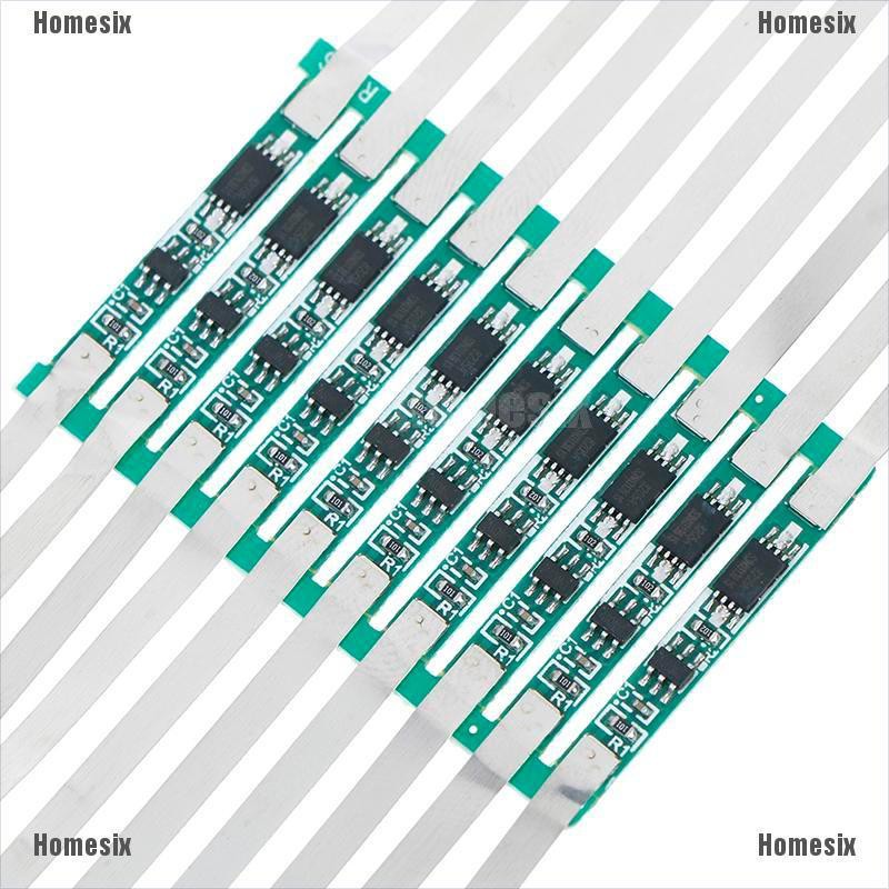 Set 10 Bảng Mạch Bảo Vệ 3a Bmsi Cho Pin Lithium 1s 3.7v 18650 Li-Ion Lithium