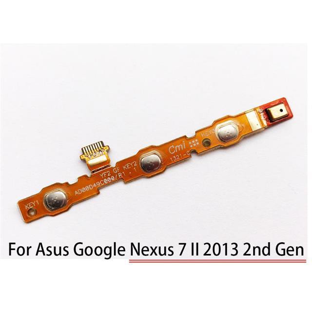 Mới Linh Kiện Nút Bấm Nguồn + Nút Bấm + Dây Cáp Âm Lượng Cho Asus Google Nexus 7 Ii 2013 2nd Gen