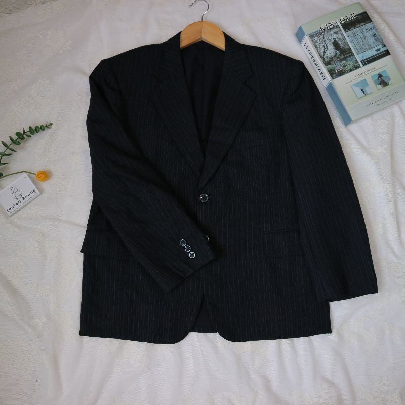 BLAZER MENSWEAR xanh đen sọc