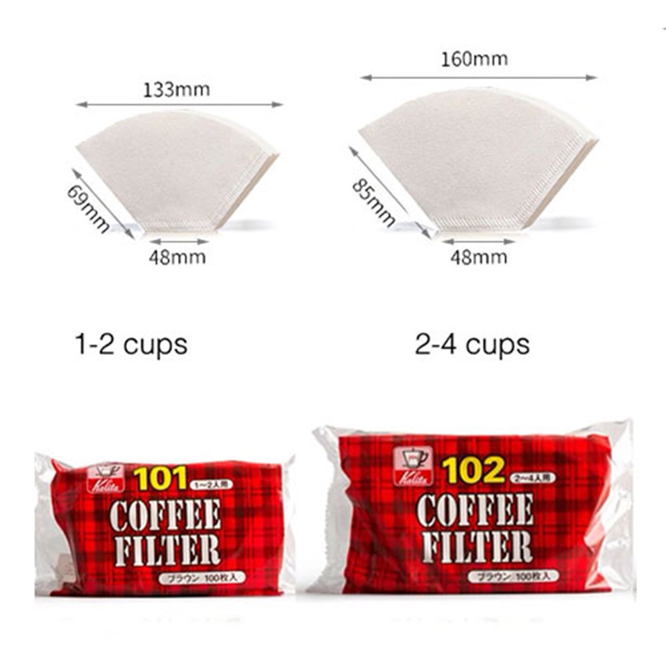 Giấy lọc cà phê Kalita size 101 và 102 | Xuất xứ Nhật Bản