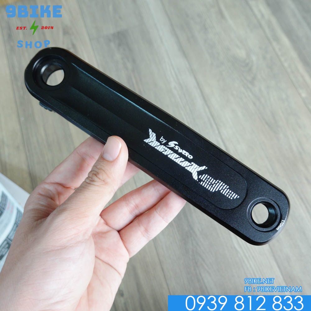 Giò đĩa xe đạp leo núi touring nhôm CNC BB24mm 170 36T kèm BBM68 24mm