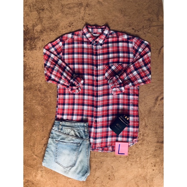 Combo 2 áo Sơ Mi Flannel 2hand [𝐅𝐑𝐄𝐄 𝐒𝐇𝐈𝐏] - Sơ mi flannel secondhand