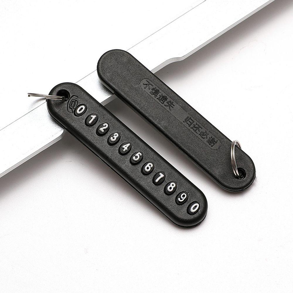 Móc khóa đính số chống thất lạc mang đi chất liệu nhựa abs nhiều màu tùy chọn