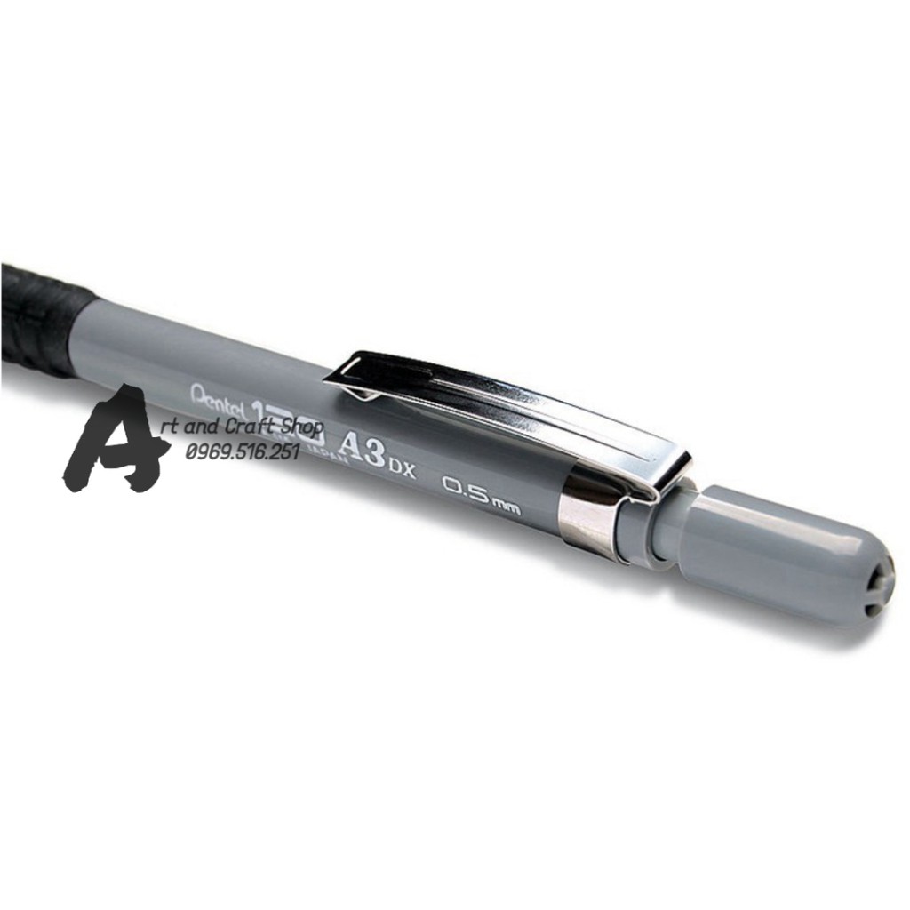 Chì bấm pentel 0.3/0.5/0.7/0.9 mm A3 Pentel 120 A3DX, Sensi-Grip® Mechanical Drafting Pencil