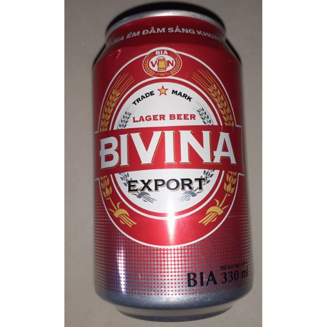 Bia BIVINA lon 330ml