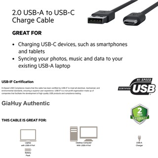 Cáp USB A to USB-C Belkin F2CU032bt06