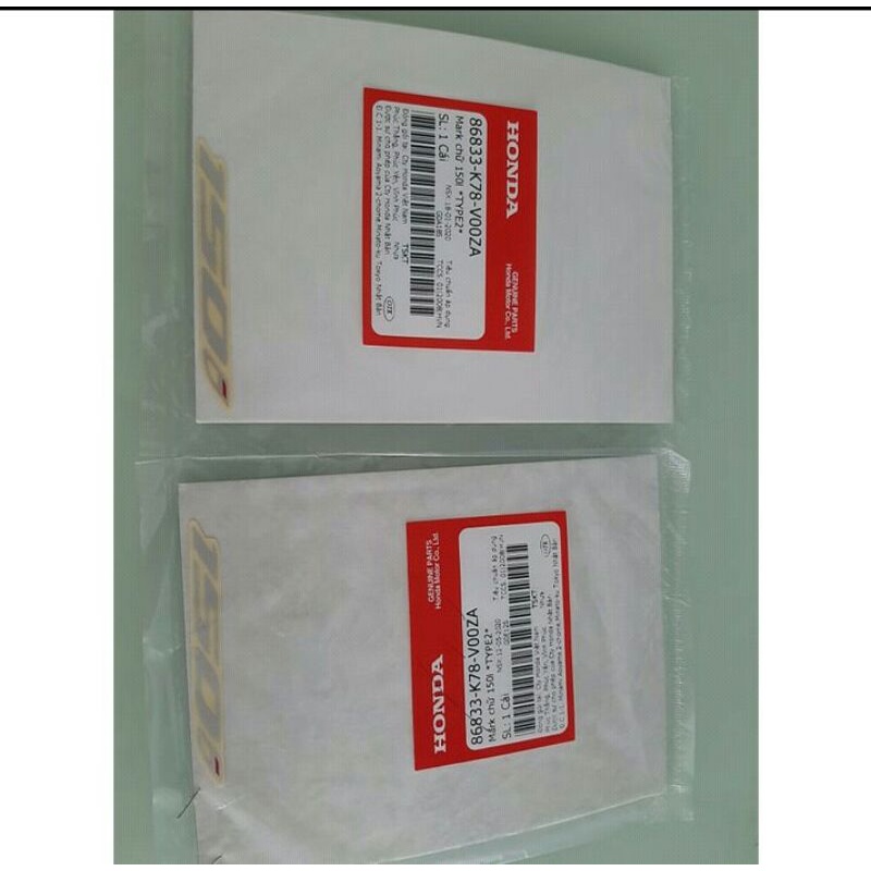 Tem sh 150i  tem chữ 150i honda sh 150i2013-2017-2019-2020-2021 chính hãng