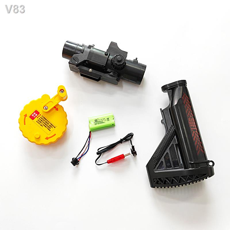 TING Đồ chơi trẻ em phụ kiện súng điện đạn mềm EVA Jianfeng M416 ống lồng cáp sạc pin bàn xoay