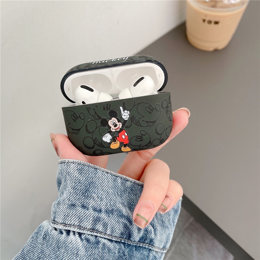 Vỏ Bảo Vệ Hộp Sạc Tai Nghe AirPods Pro2 AirPods Pro AirPods 3 gen3 AirPods 2 Hình Chuột Mickey Mouse & Minnie Mouse Dễ Thương Ốp
