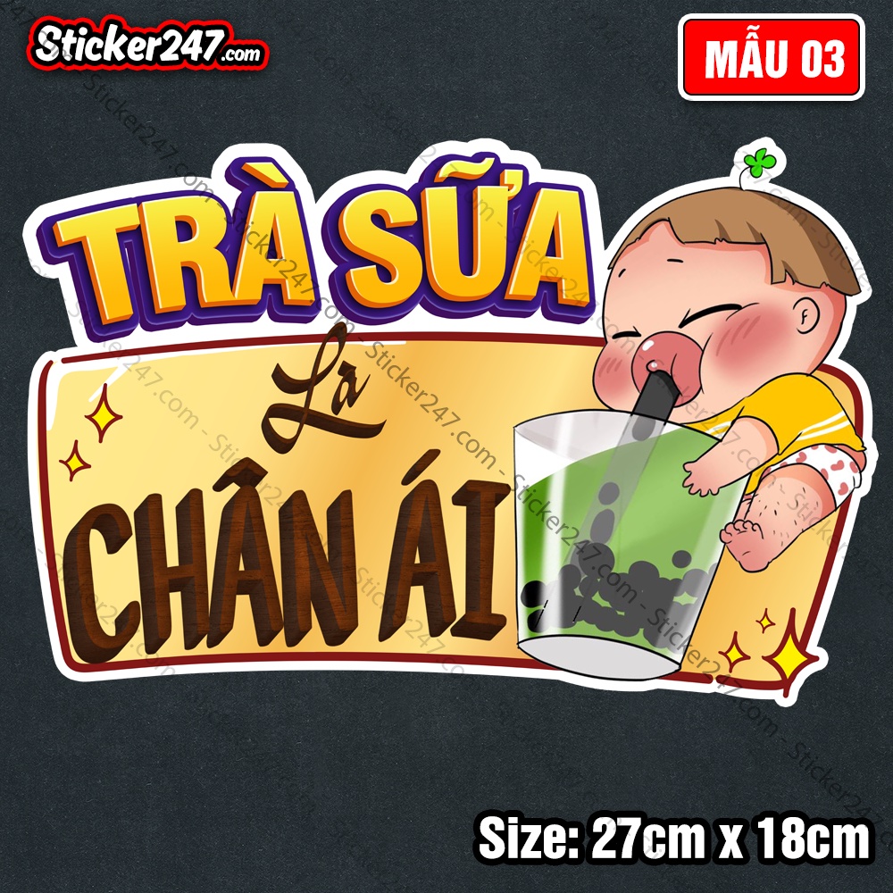 Decal Size Lớn Ăn Vặt, Uống là Ghiền, Trà Sữa  🌈𝑭𝒓𝒆𝒆𝒔𝒉𝒊𝒑 Đồ Trang Trí Quán Trà Sữa Bắt Mắt, Thu Hút Khách Hàng