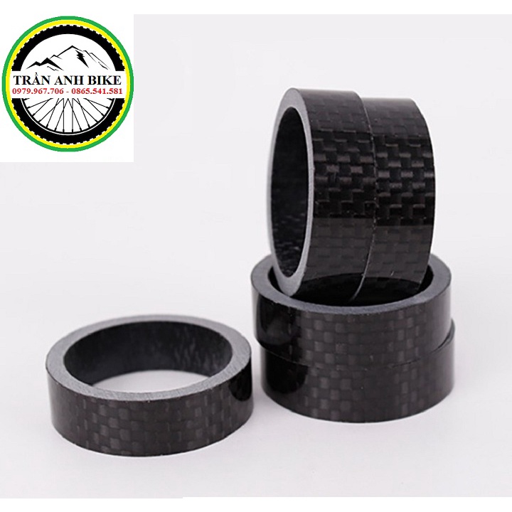 Vòng chêm pô tăng carbon xe đạp 10mm