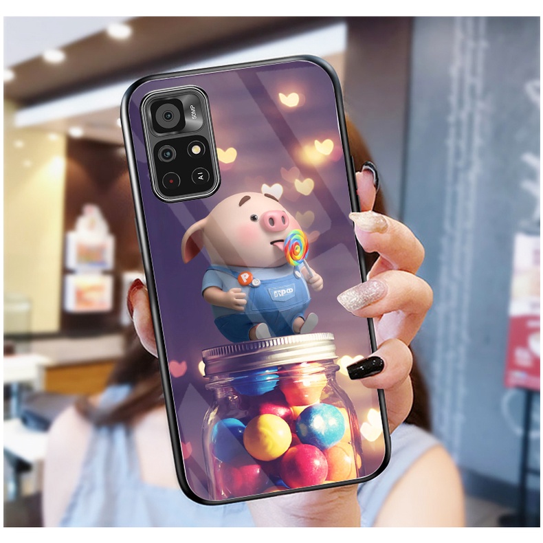Ốp Lưng XIAOMI REDMI NOTE 11S, NOTE 11 4G, NOTE 11 5G , NOTE 11 PRO, NOTE 11 PRO 5G, PRO PLUS mặt kính cường lực cao cấp