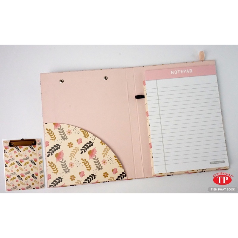 Bìa trình ký A4 & A5 + Sổ Notepad 100 trang cao cấp- ClipperPad