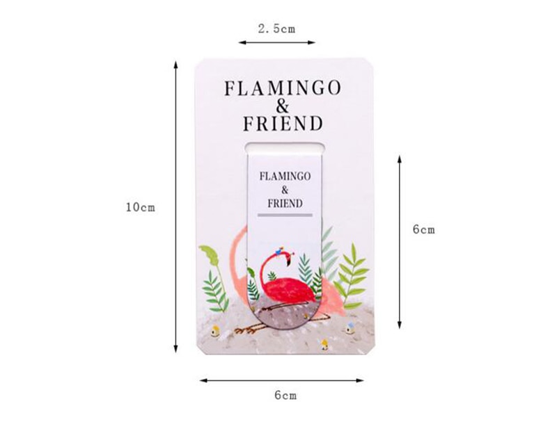 Thẻ đánh dấu sách bằng nam châm họa tiết chim hồng hạc đa năng tiện dụng