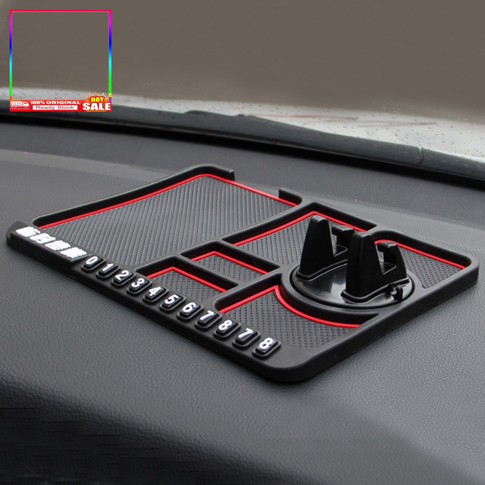 Giá đỡ điện thoại đa năng chống trượt để ở phần trung tâm điều khiển trên xe hơi | BigBuy360 - bigbuy360.vn