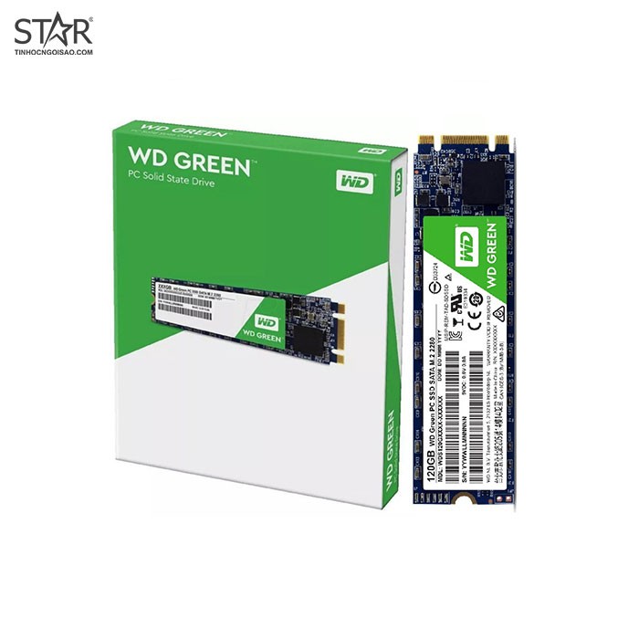Ổ cứng SSD 120G, 240G, 480G Western Green M.2 Sata 6Gb/s TLC