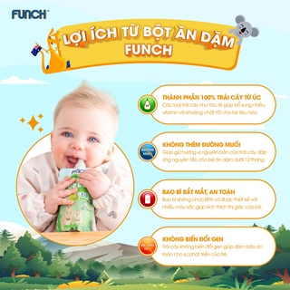 Trái cây nghiền cho bé ăn dặm từ 4 tháng tuổi funch 100% lê xay nhuyễn 120g - ảnh sản phẩm 4