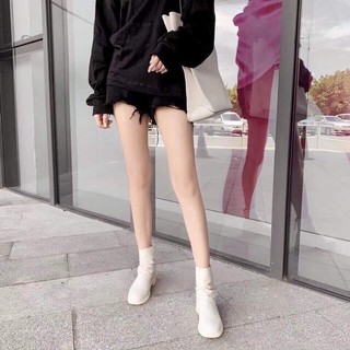 Boots cổ nhăn khoá sau da mềm Fullbox