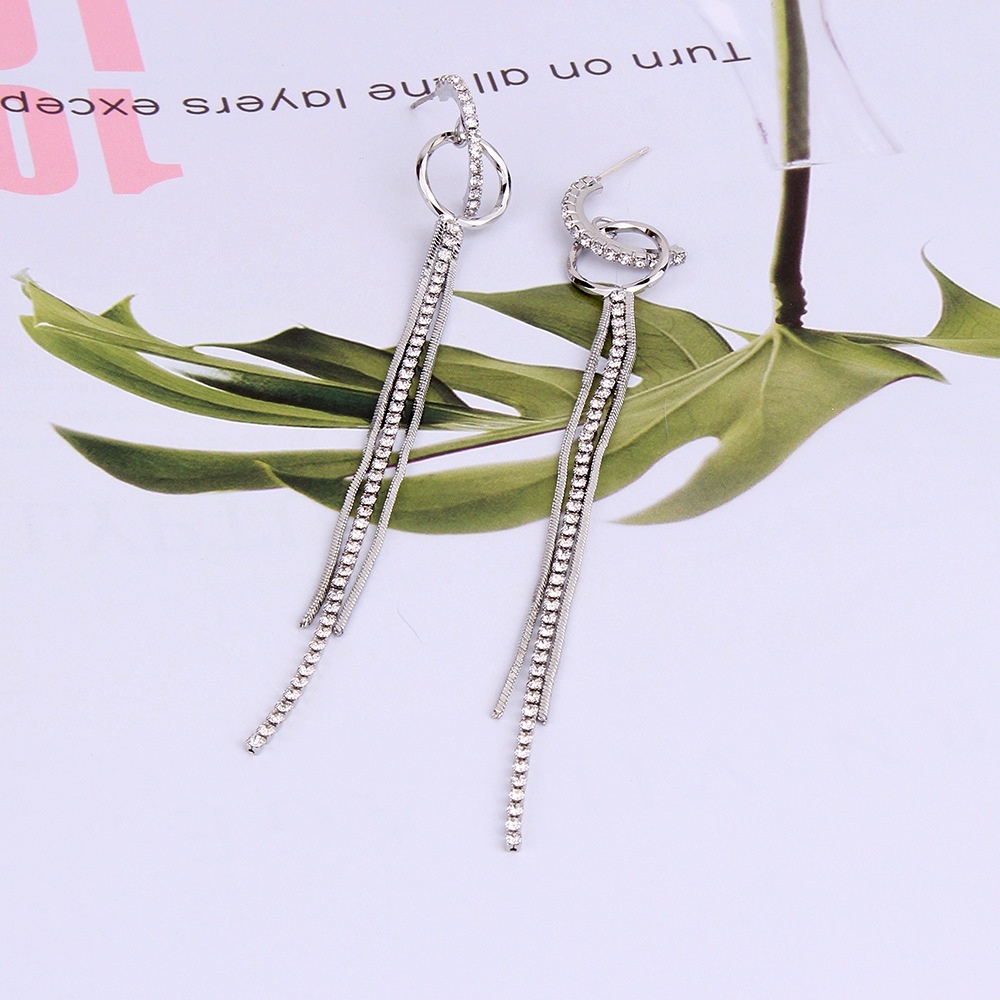 Khuyên tai dáng dài phong cách Hàn Quốc cá tính thời trang 925