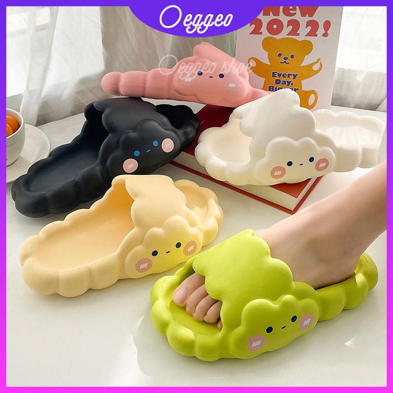 Oeggeo shop Dép Đế Dày Hình Đám Mây Đáng Yêu Cho Nam Và Nữ