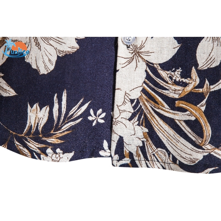 Cotton hemp ethnic style suit collar short sleeve shirt557 | BigBuy360 - bigbuy360.vn