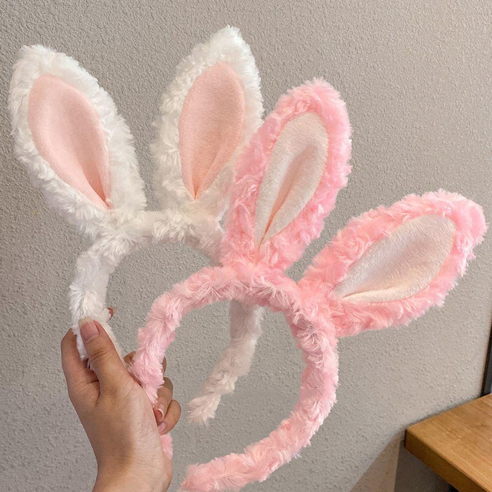 Băng Đô Tai Thỏ Phối Lông Thời Trang Cho Nữ