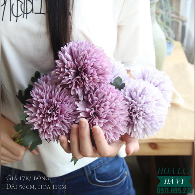 Hoa Lụa | CÚC PANSY (cành 1 bông) - Chất liệu lụa cao cấp