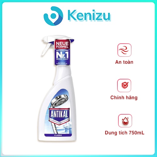 Chai xịt vệ sinh và chống ăn mòn INOX Antikal 750ml- Xịt chống ăn mòn kim loại ANTIKAL