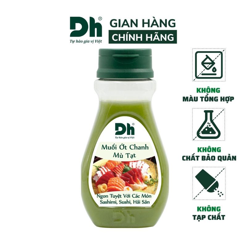 Muối ớt chanh mù tạt dhfood 200g