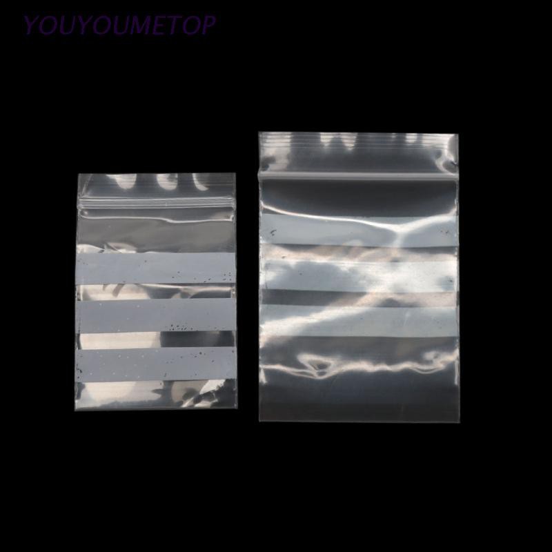 Set 100 Túi Zip Nhựa Nhỏ Có Thể Tái Sử Dụng